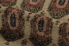 Antique Persian Malayer Rug in Brown with Paisley Floral Elegance - Rug & Kilim