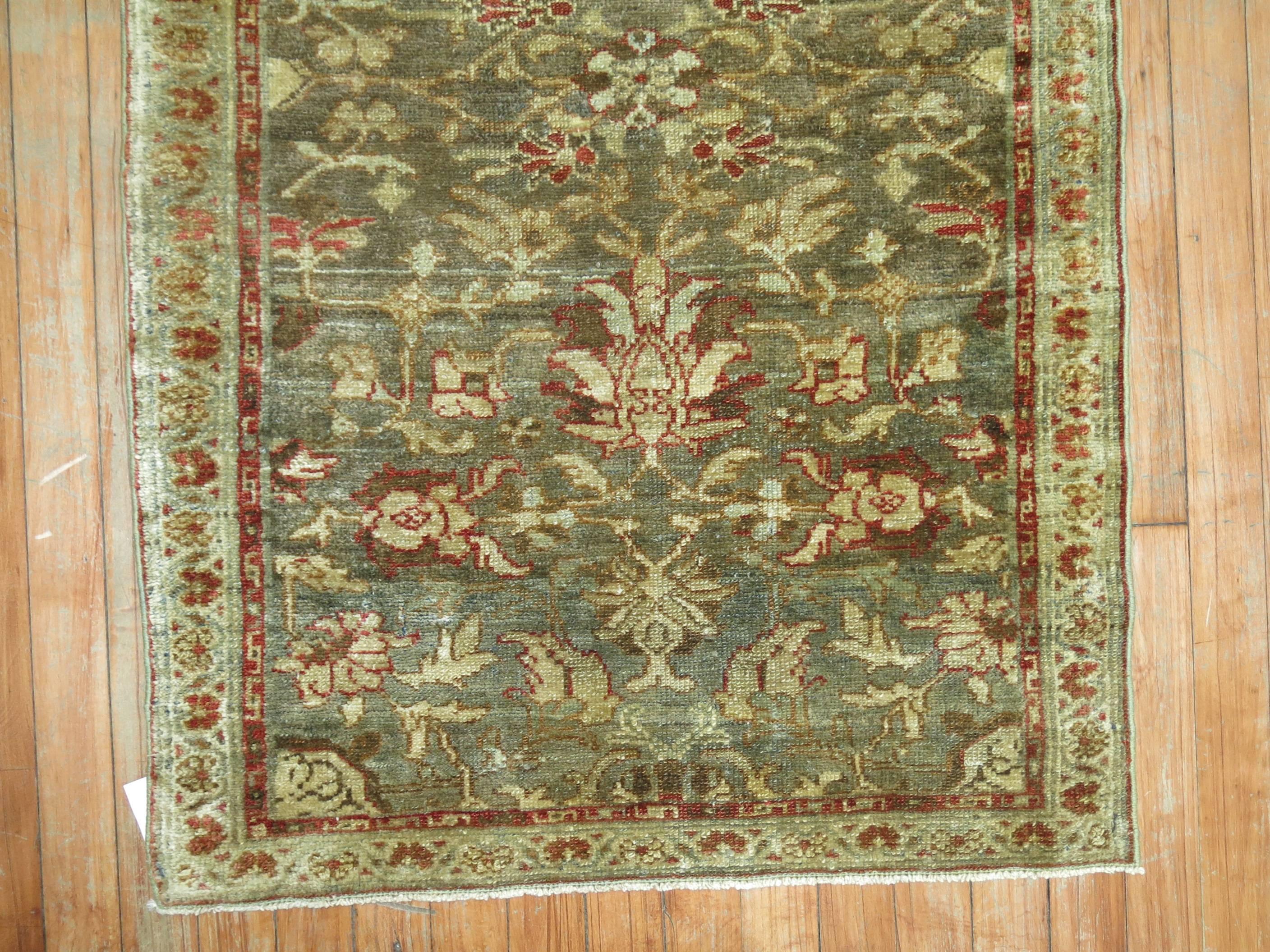 Sarouk Farahan Antique Persian Malayer Rug Mat