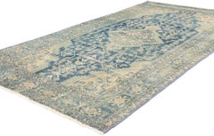 Tapis persan Malayer bleu ancien