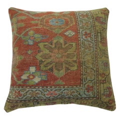 Antique Persian Malayer Rug Pillow
