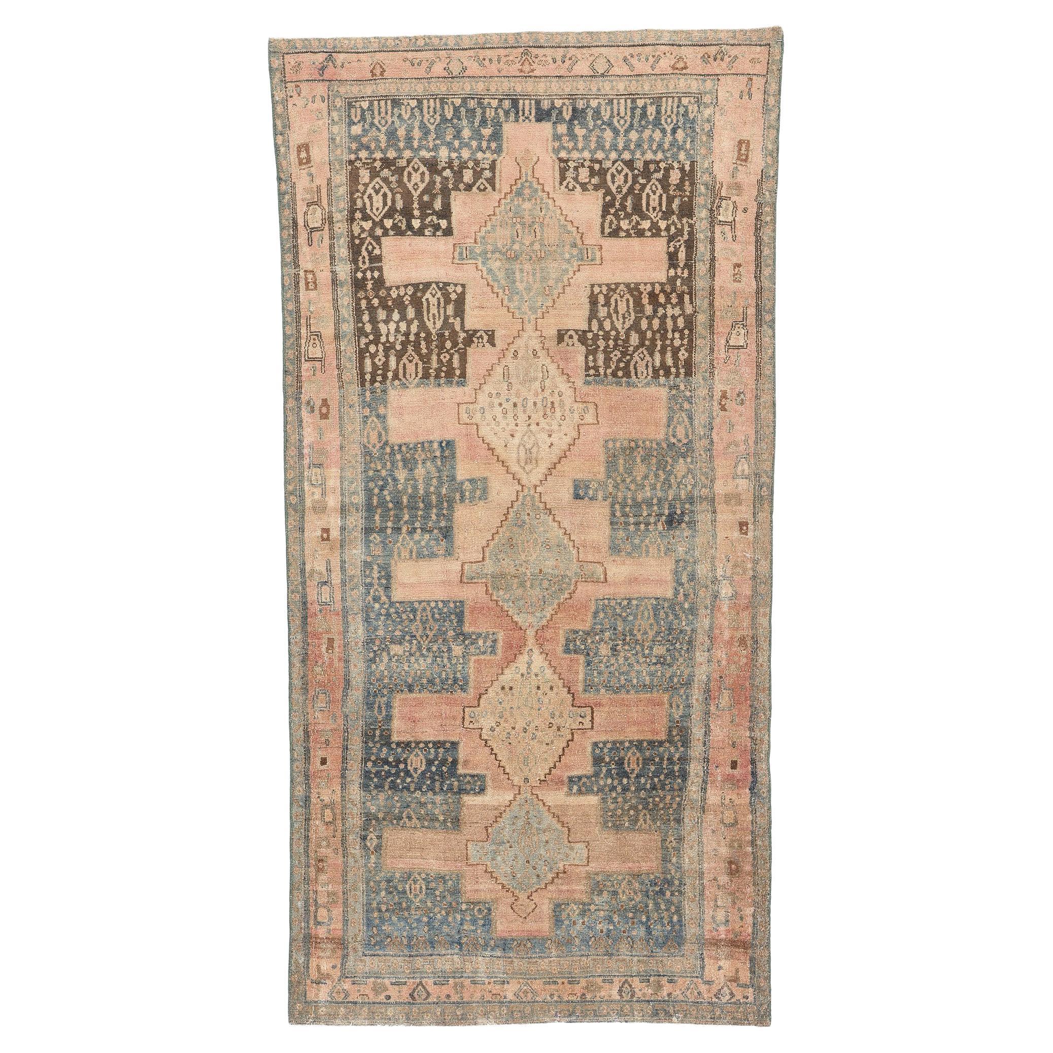 Antique Persian Malayer Rug, Relaxed Refinement Meets Nomadic Charm