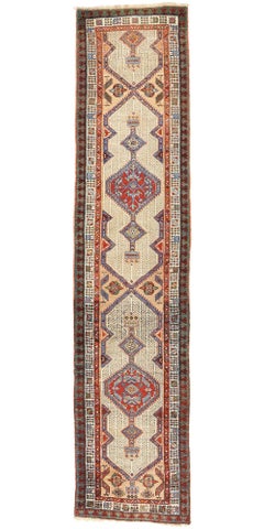 Alfombra Persa Antigua Malayer Corredor, 03'02 x 13'07