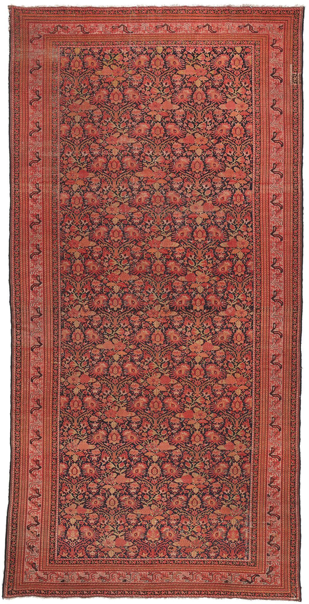 Antique Persian Malayer Rug  Rustic Elegance Meets Timeless Style