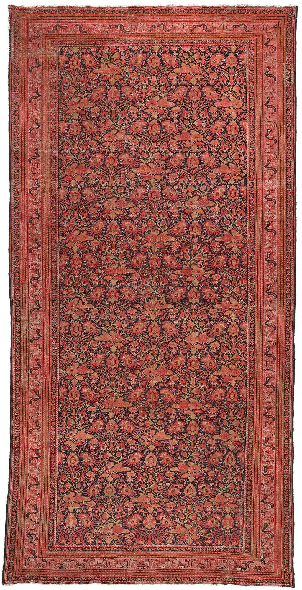 Antique Persian Malayer Rug  Rustic Elegance Meets Timeless Style