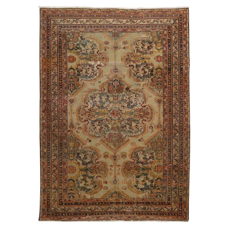 Alfombra Persa Antigua Malayer - Tamaño: 10'1x7'2