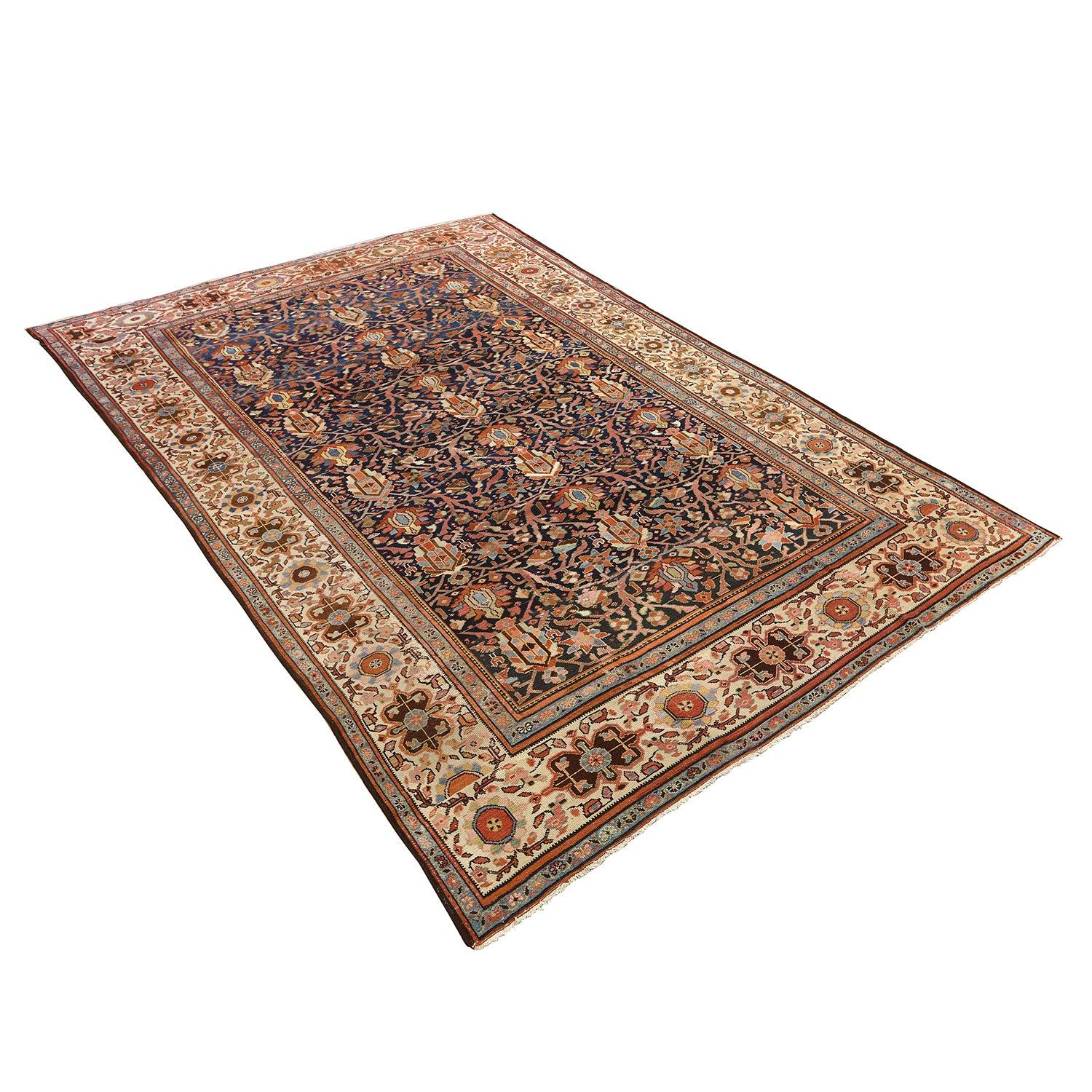 Perse Tapis persan ancien Malayer - Taille : 11'10 X 7'8 en vente