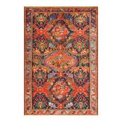 Ancien tapis persan Malayer persan. Taille : 4 pieds 2 po. x 6 pieds 3 po.