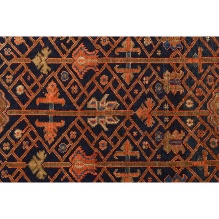 Noué à la main Tapis persan ancien Malayer - Taille : 4 pieds 11 pouces x 3 pieds 3 pouces en vente