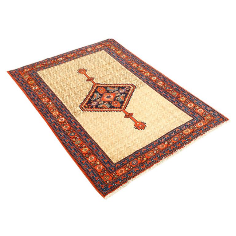 Perse Tapis persan ancien Malayer - Taille : 4 pieds 9 po. x 3 pieds 6 po. en vente