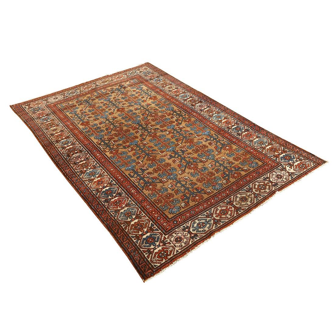 Perse Tapis persan ancien Malayer - Taille : 5'10x4'2 en vente