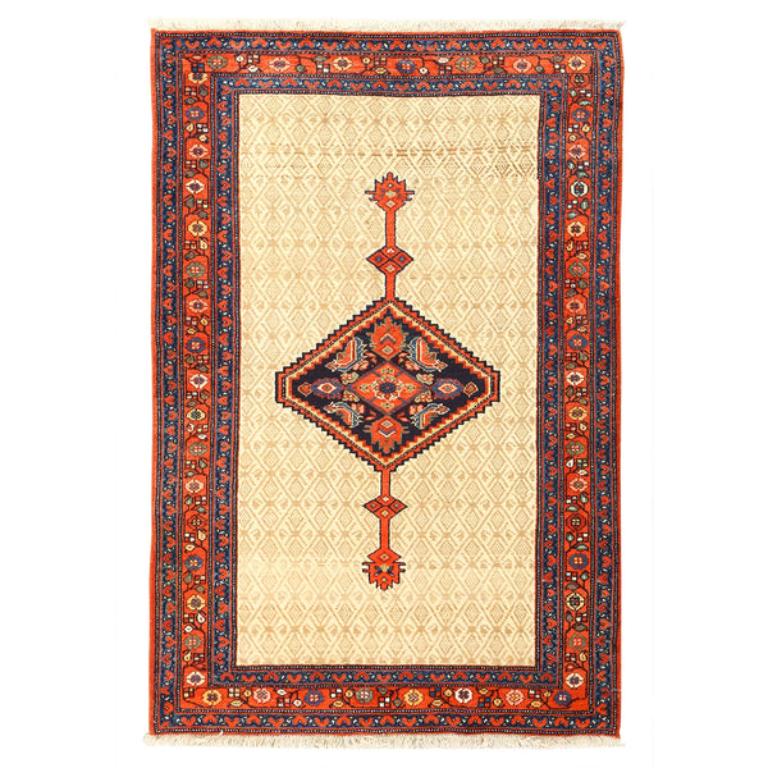 Tapis persan ancien Malayer - Taille : 5 pieds 1 pouces x 3 pieds 5 pouces
