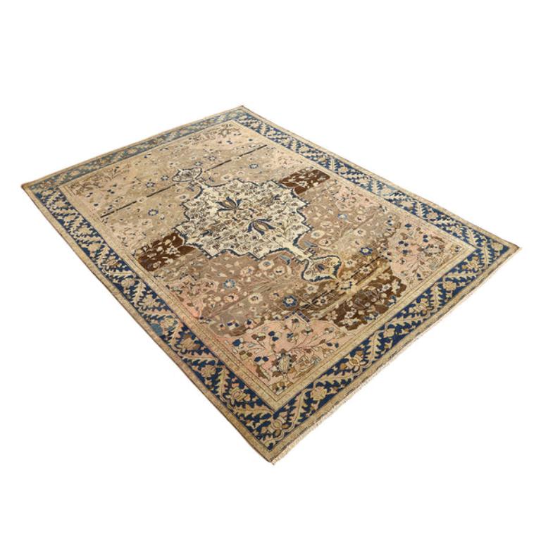 Perse Tapis persan ancien Malayer - Taille : 6'2x4'8 en vente