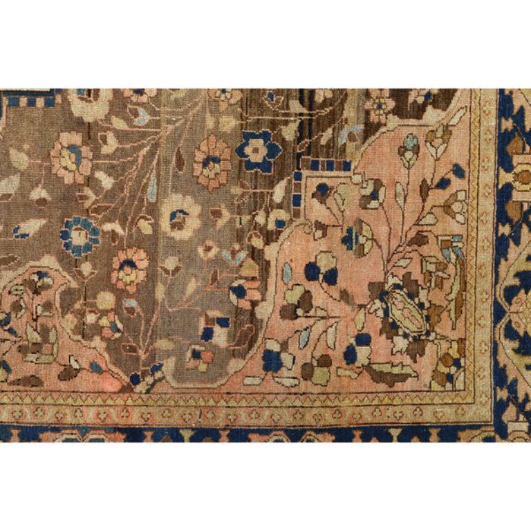 Noué à la main Tapis persan ancien Malayer - Taille : 6'2x4'8 en vente