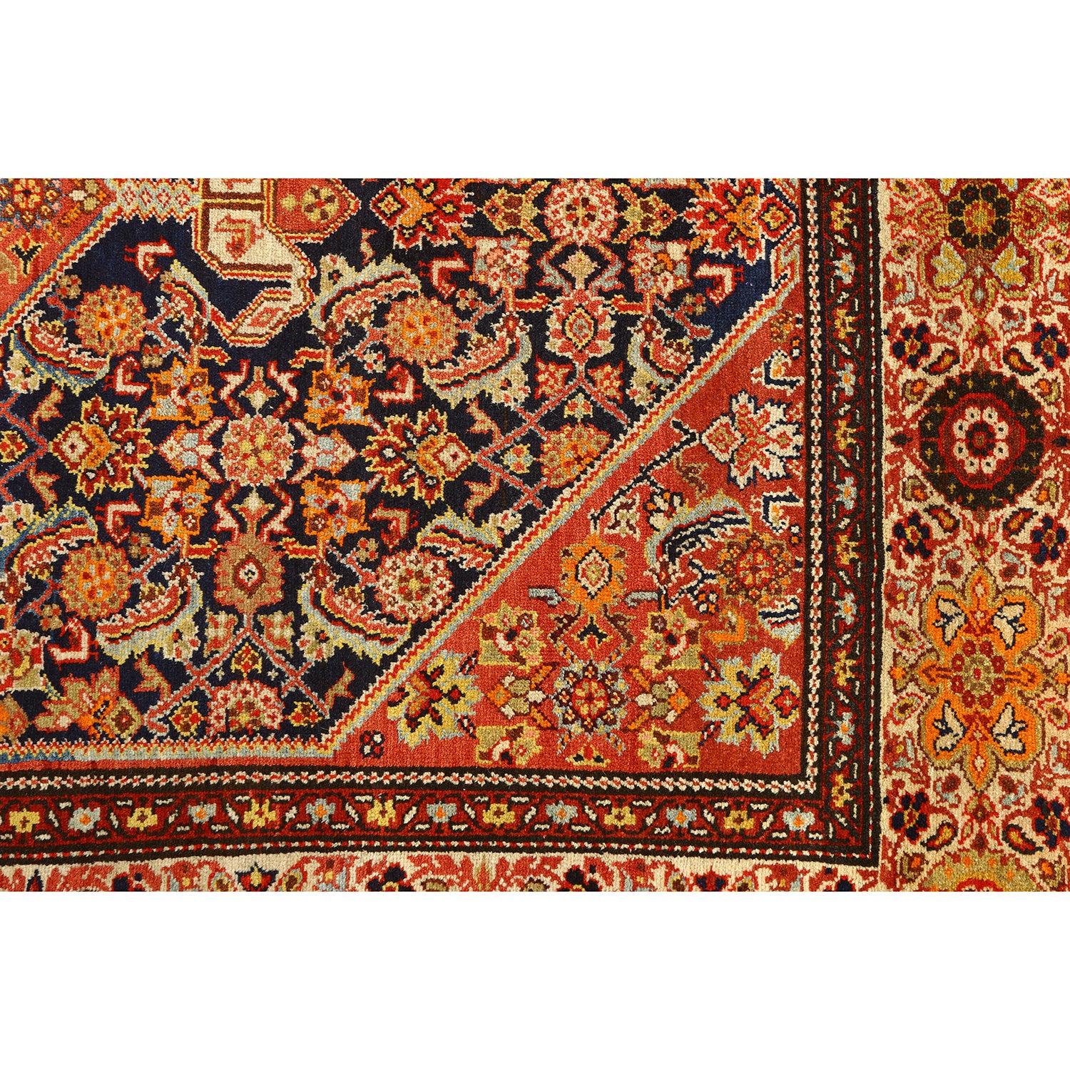 Perse Tapis persan ancien Malayer - Taille : 6'5 X 4'3 en vente