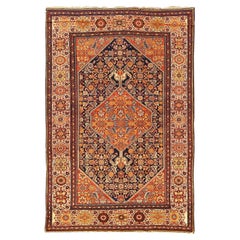 Alfombra Persa Antigua Malayer - Tamaño: 6'5 X 4'3
