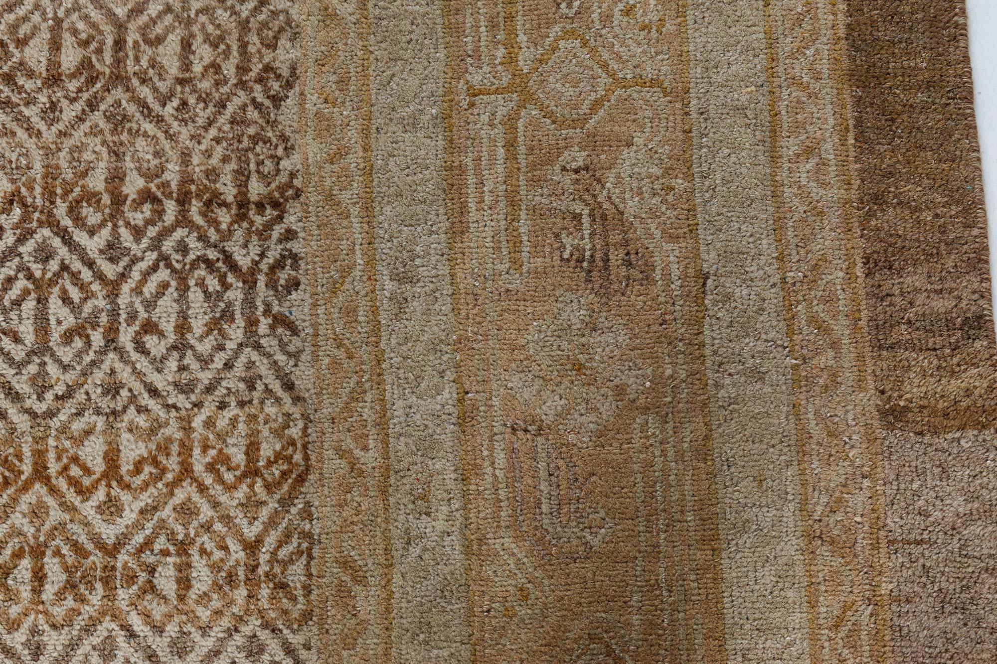 Doris Leslie Blauer antiker persischer Malayer-Teppich (Größe verstellbar) (Handgewebt) im Angebot