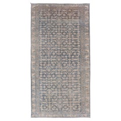 Antique Persian Malayer Rug with All-Over Geometric Design 2'10" x 5'11"