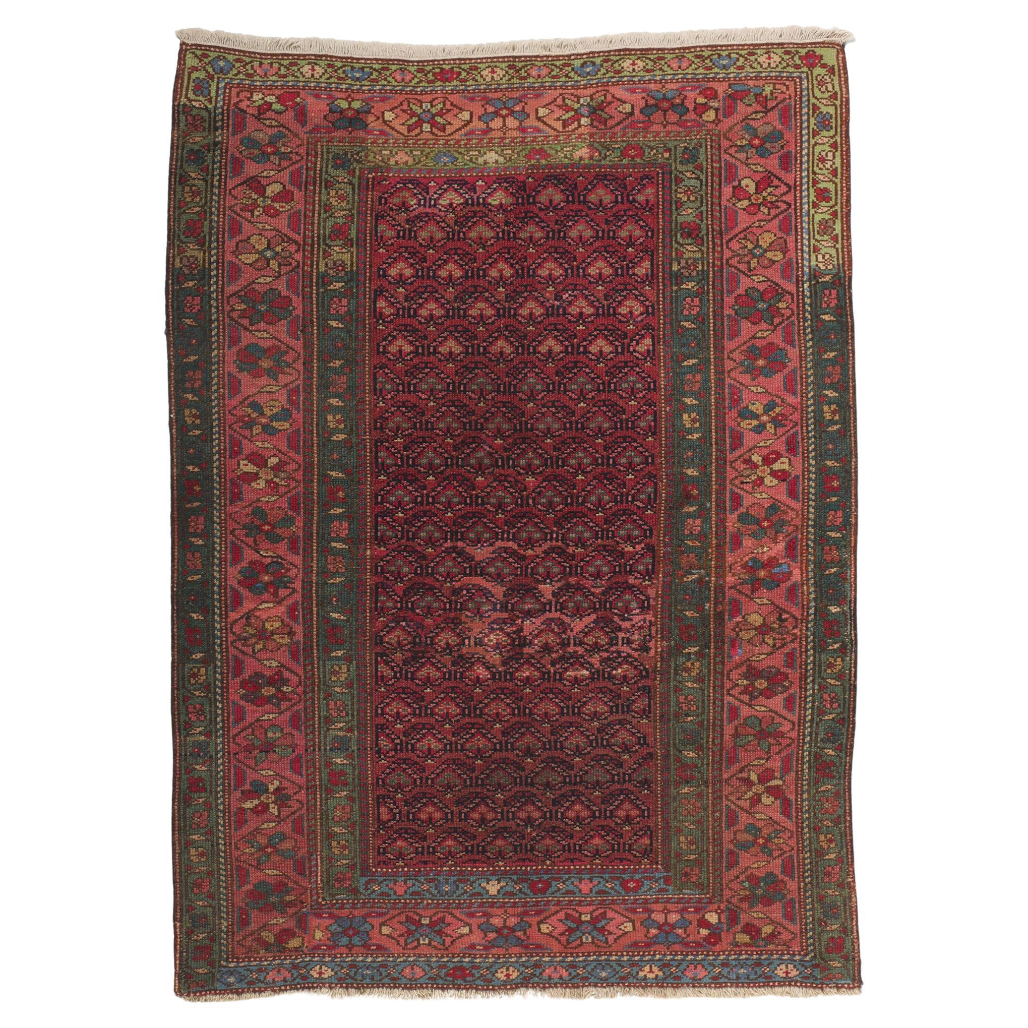 Antique Persian Malayer Rug with Boteh Pattern