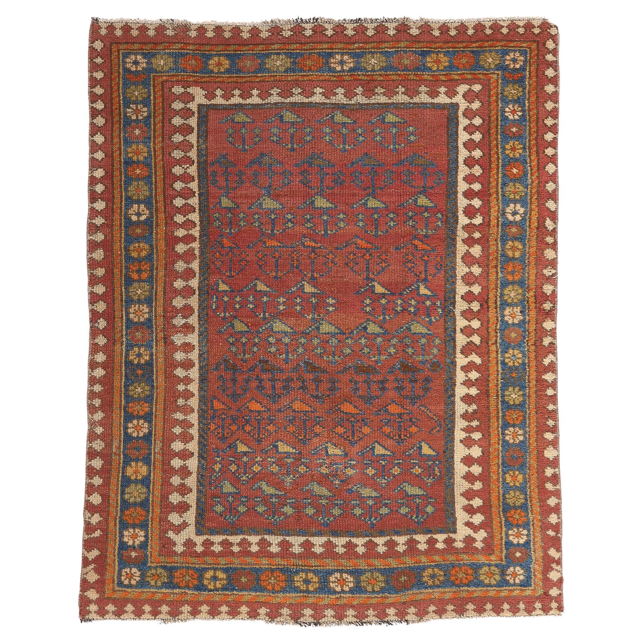 Antique Persian Malayer Rug with Boteh Pattern For Sale