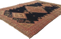 Antique Persian Malayer Rug with Herati Pole Medallion