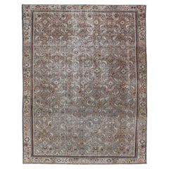 Antico tappeto persiano Malayer con intricati disegni floreali 9'6 x 13'1