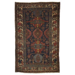 Antique Persian Malayer Rug with Modern Downton Abbey Style