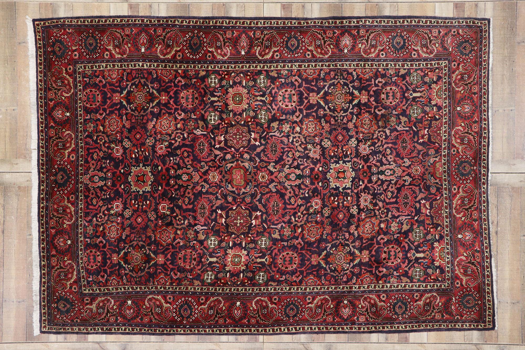 Antique Persian Malayer Rug with Regal Victorian Style 1