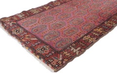 Antique Persian Malayer Rug with Rustic Tribal Bohemian Style