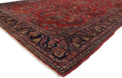 Antique Persian Malayer Rug with Sarouk Design and Neoclassical Style
