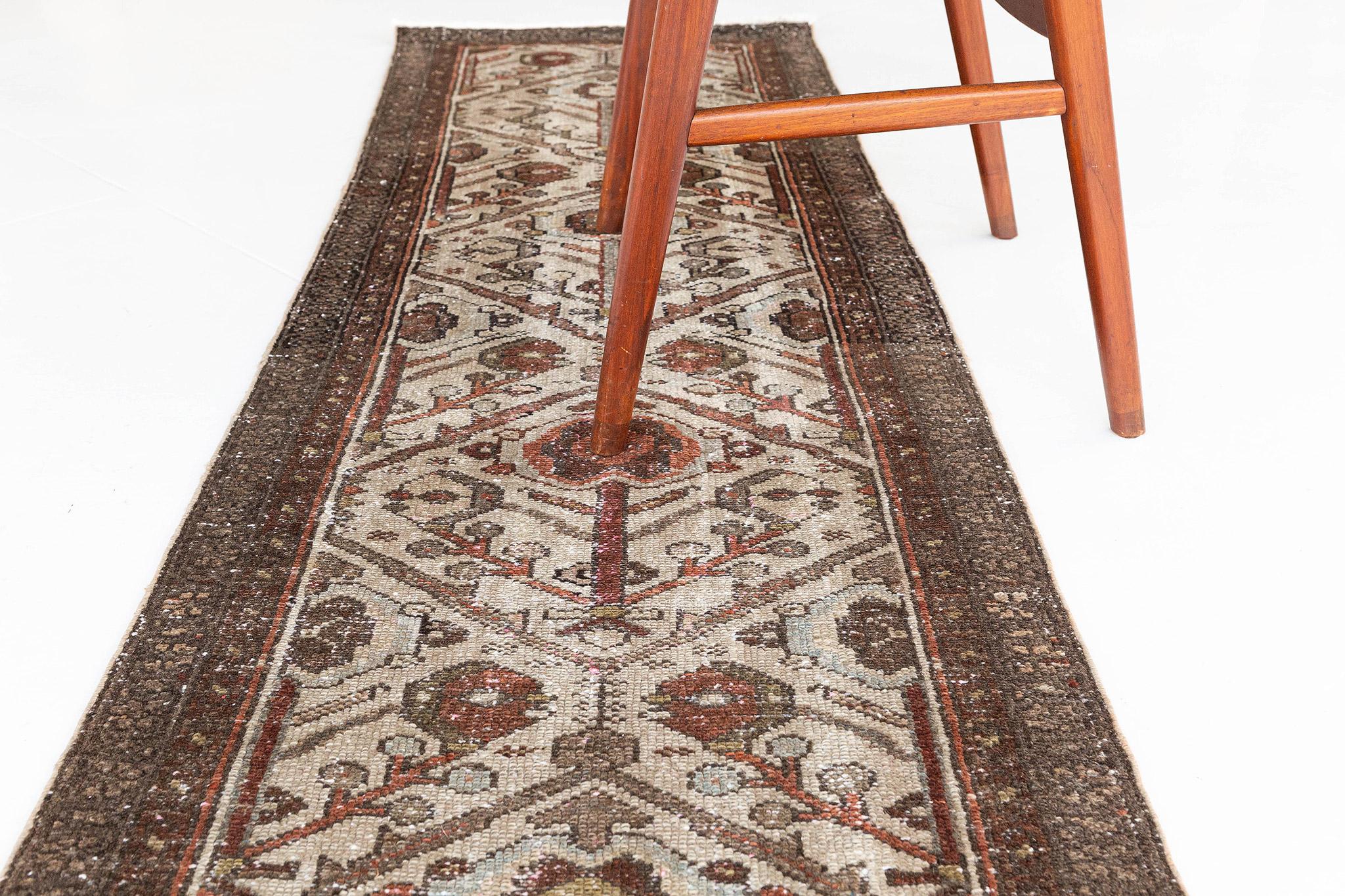 Antique Persian Malayer Runner 26184 In Good Condition For Sale In WEST HOLLYWOOD, CA