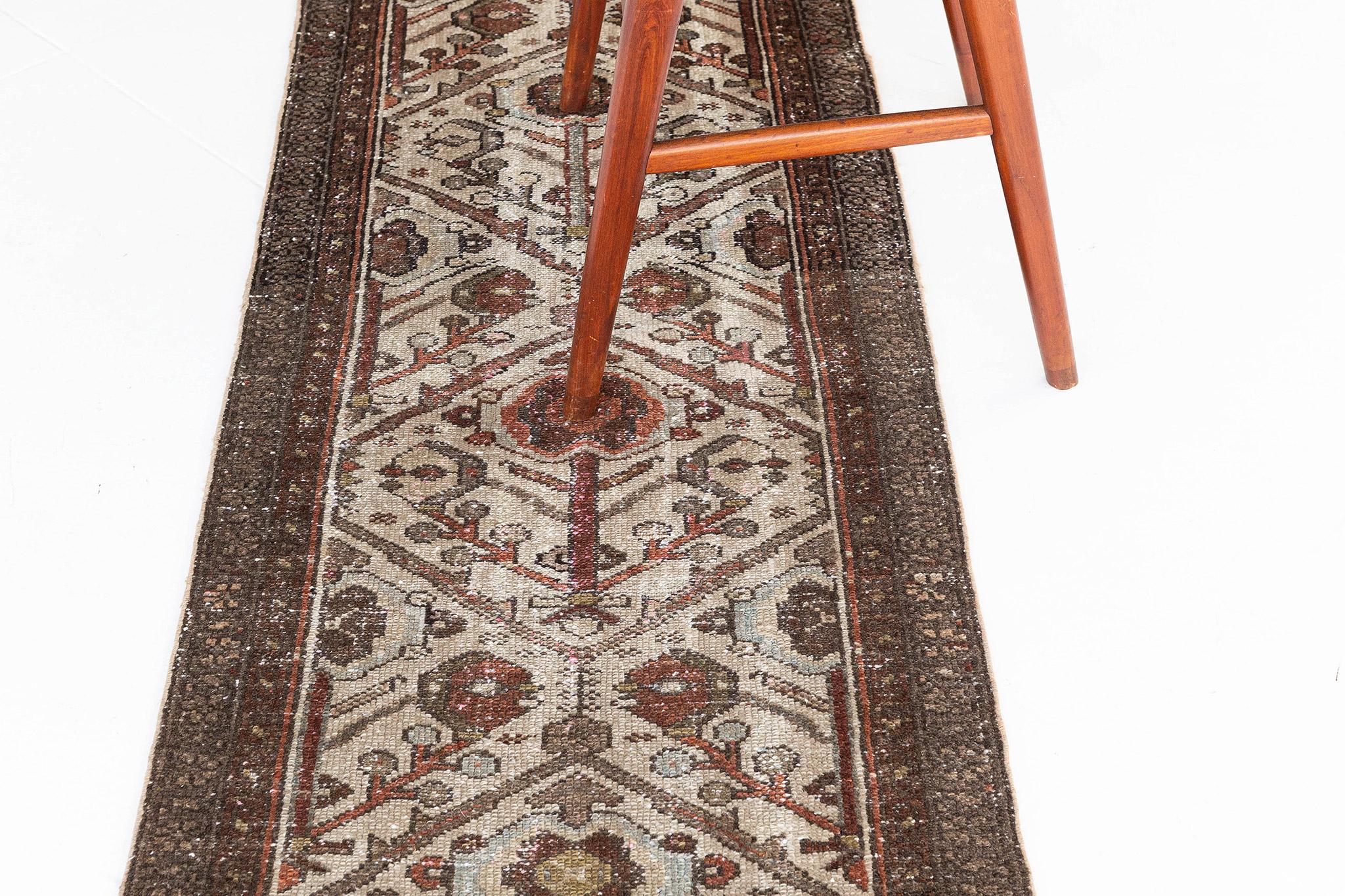 Early 20th Century Antique Persian Malayer Runner 26184 For Sale