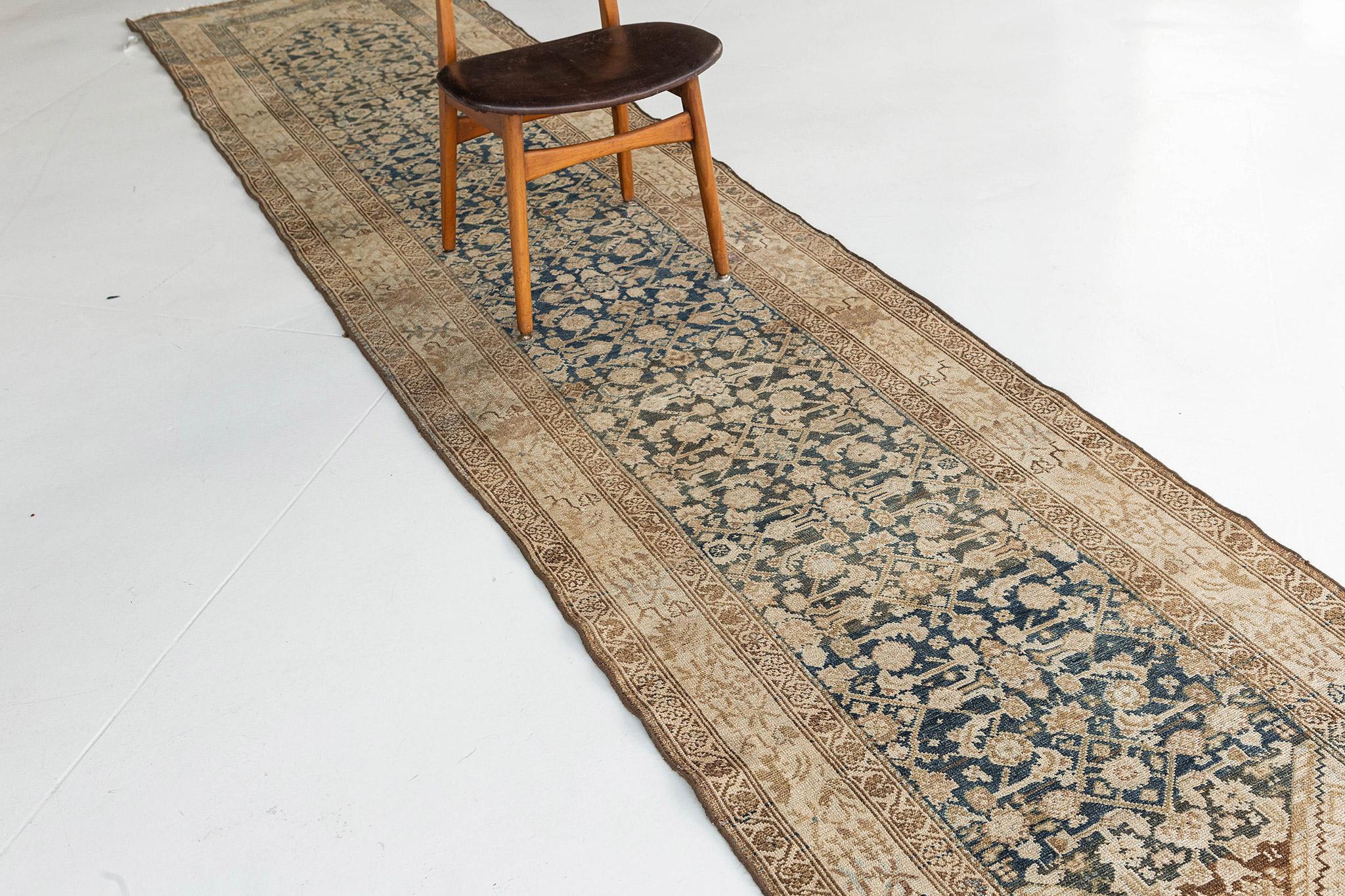 Early 20th Century Antique Persian Malayer Runner 26369 For Sale