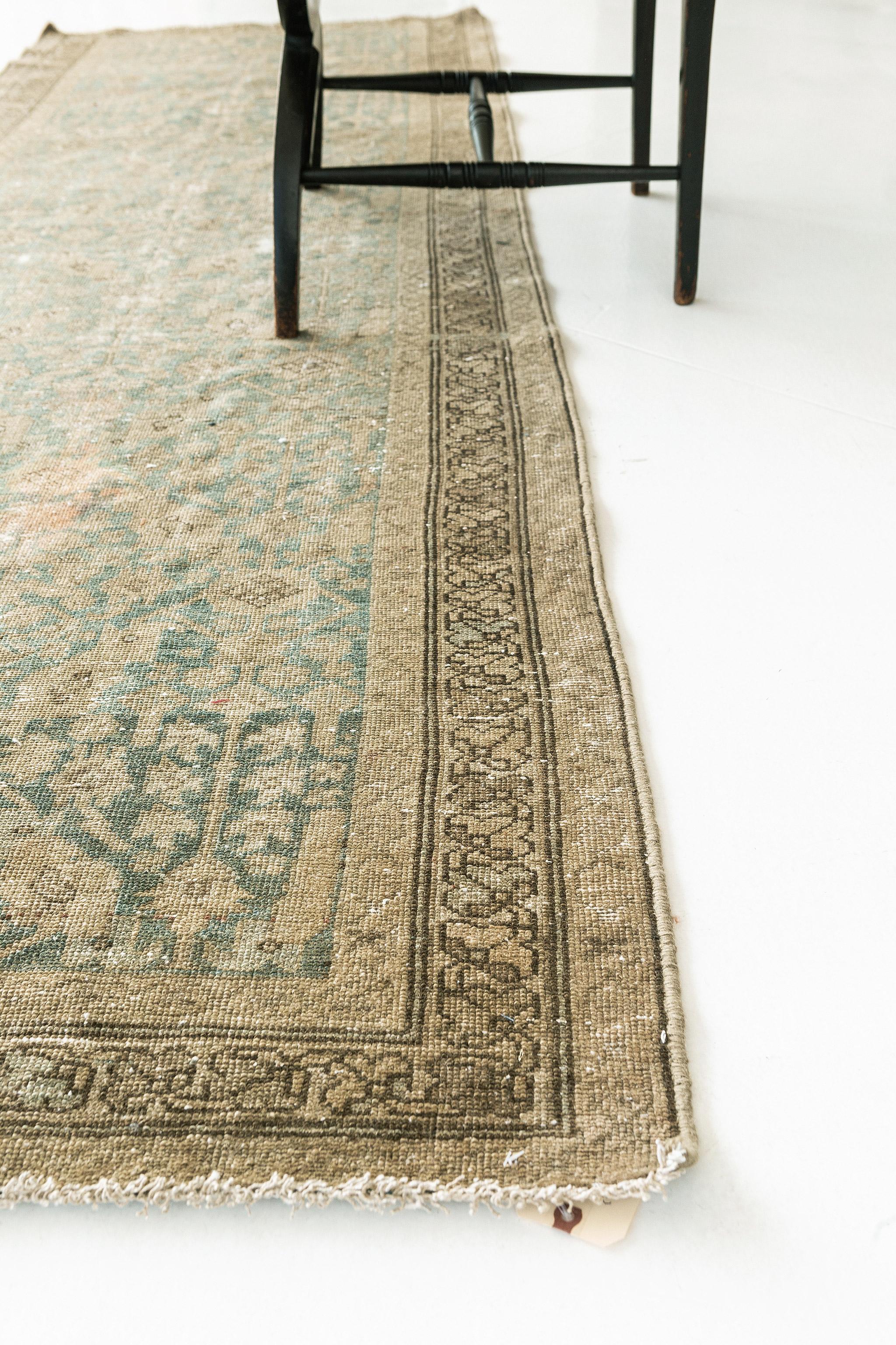 Wool Antique Persian Malayer Runner 26390 For Sale