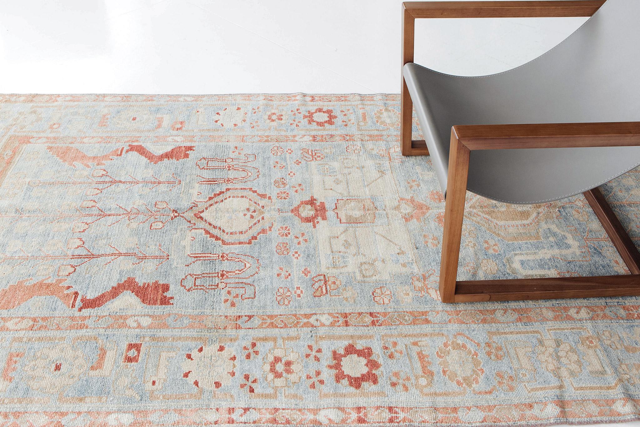 Laine Tapis de couloir persan ancien Malayer 26807 en vente