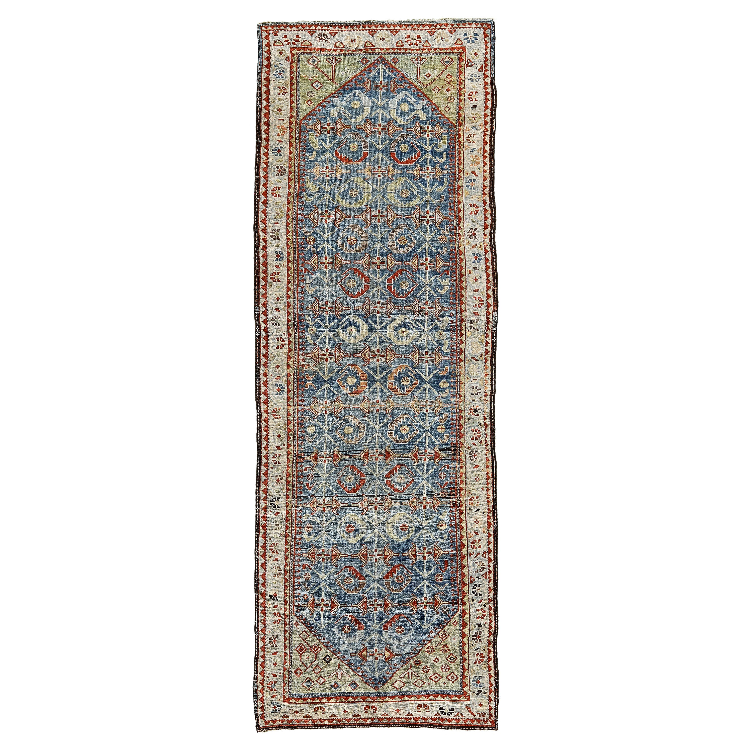 Tapis de couloir persan ancien Malayer 26841