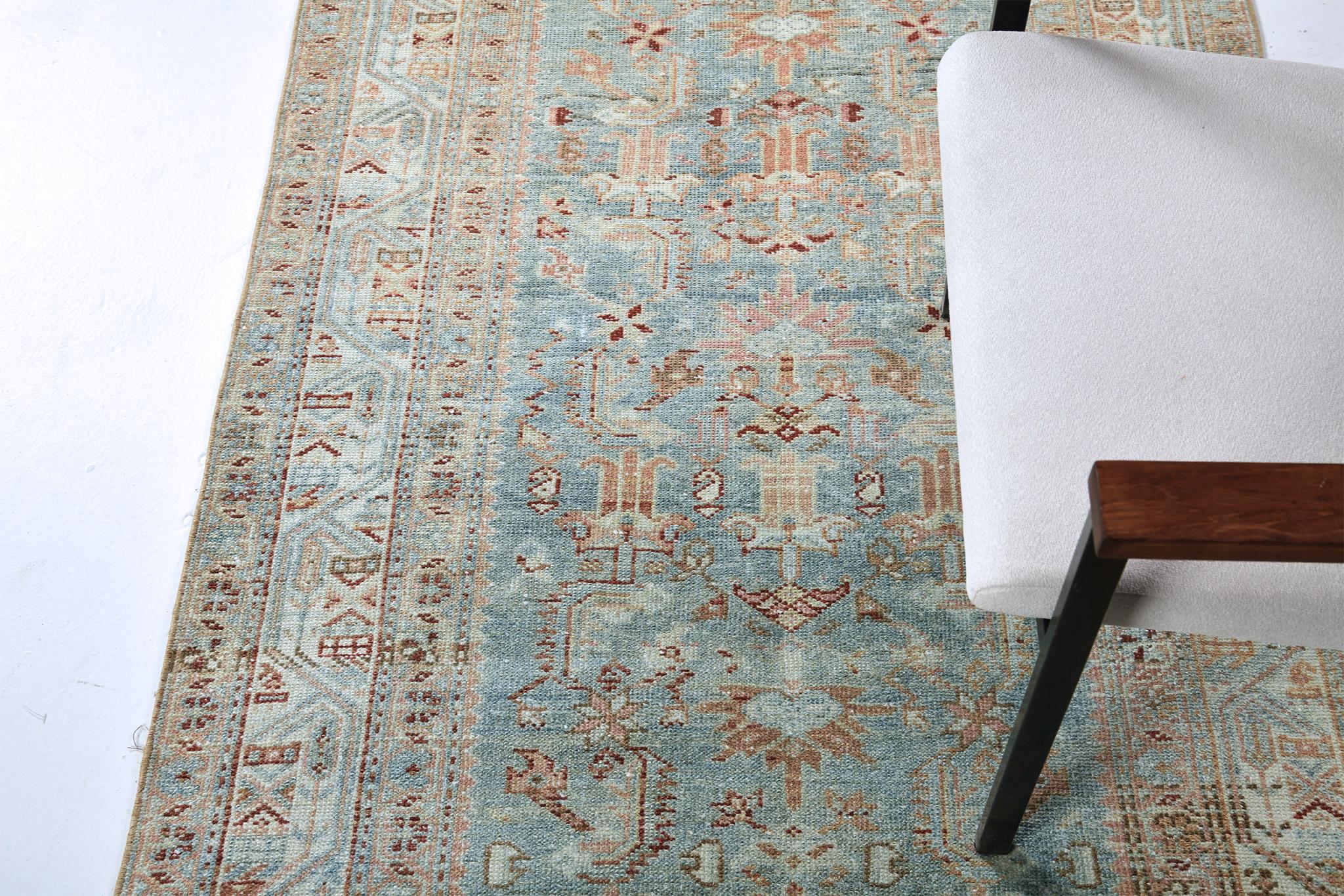 Perse Tapis de couloir persan ancien Malayer 28789 en vente
