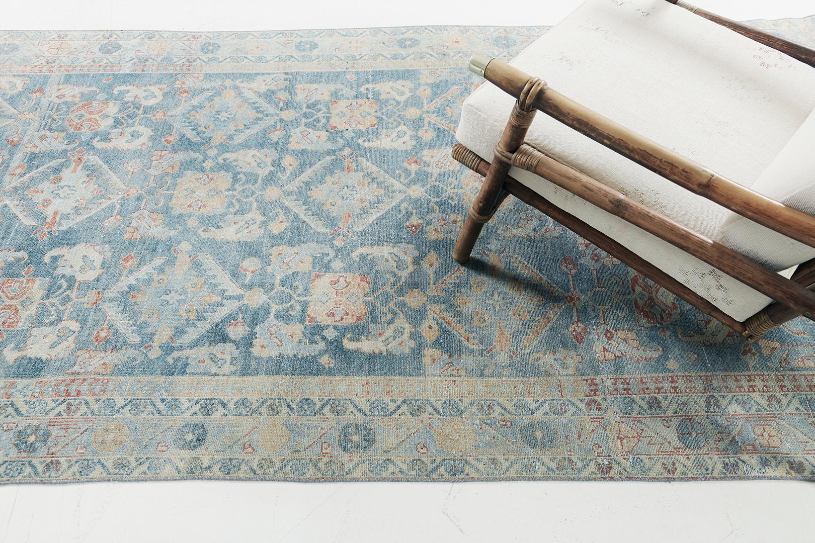 Début du 20ème siècle Tapis de couloir persan ancien Malayer 29965 en vente