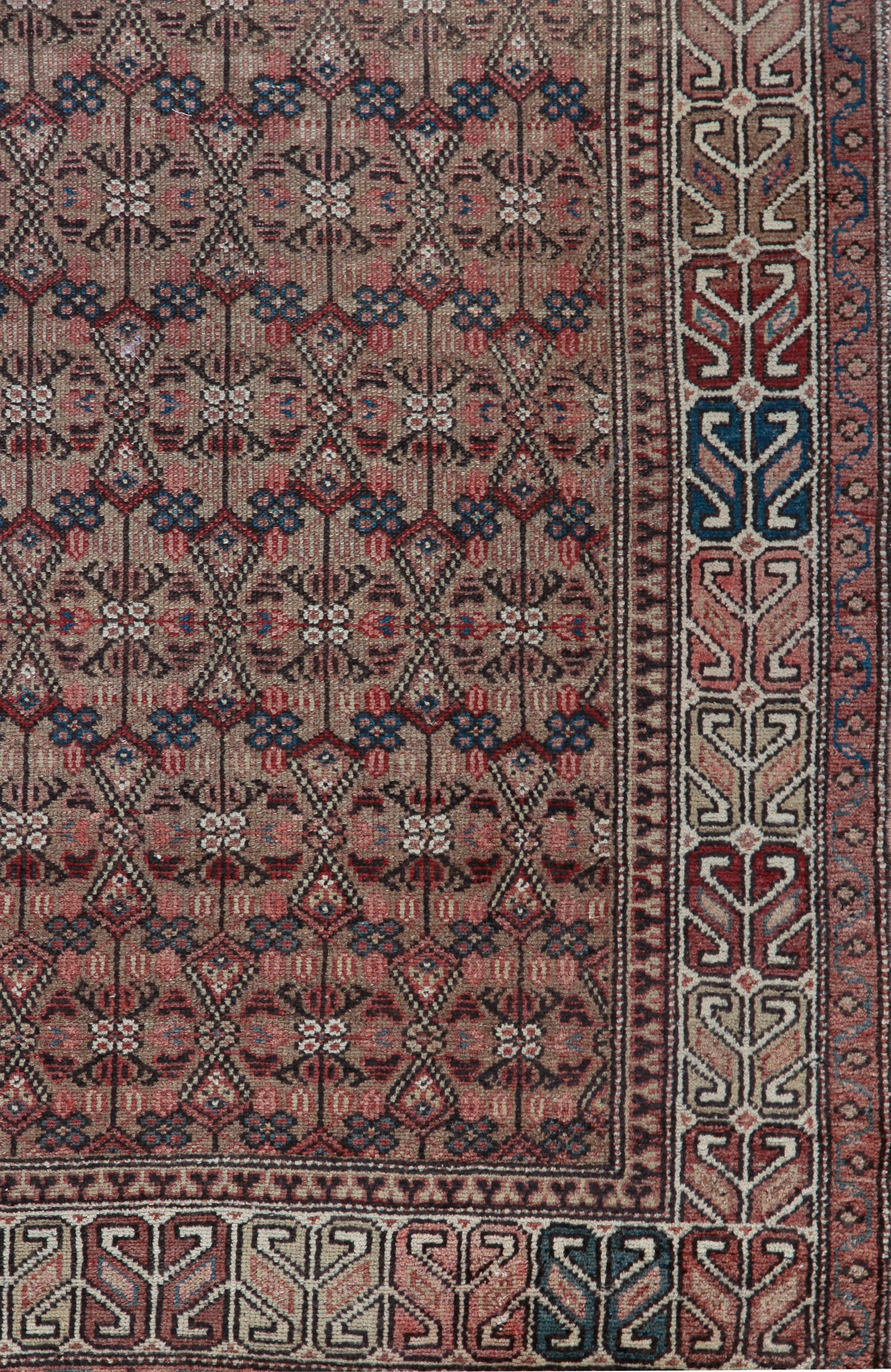 Antike persische Malayer Läufer 3' x 6'9. Malayer Teppiche kommt aus West-Persien in der Nähe von Hamadan in einer Reihe von Medaillon und all-over Designs gewebt, sie haben einen wunderbaren Stil, der sie ausgezeichnete dekorative Stücke so