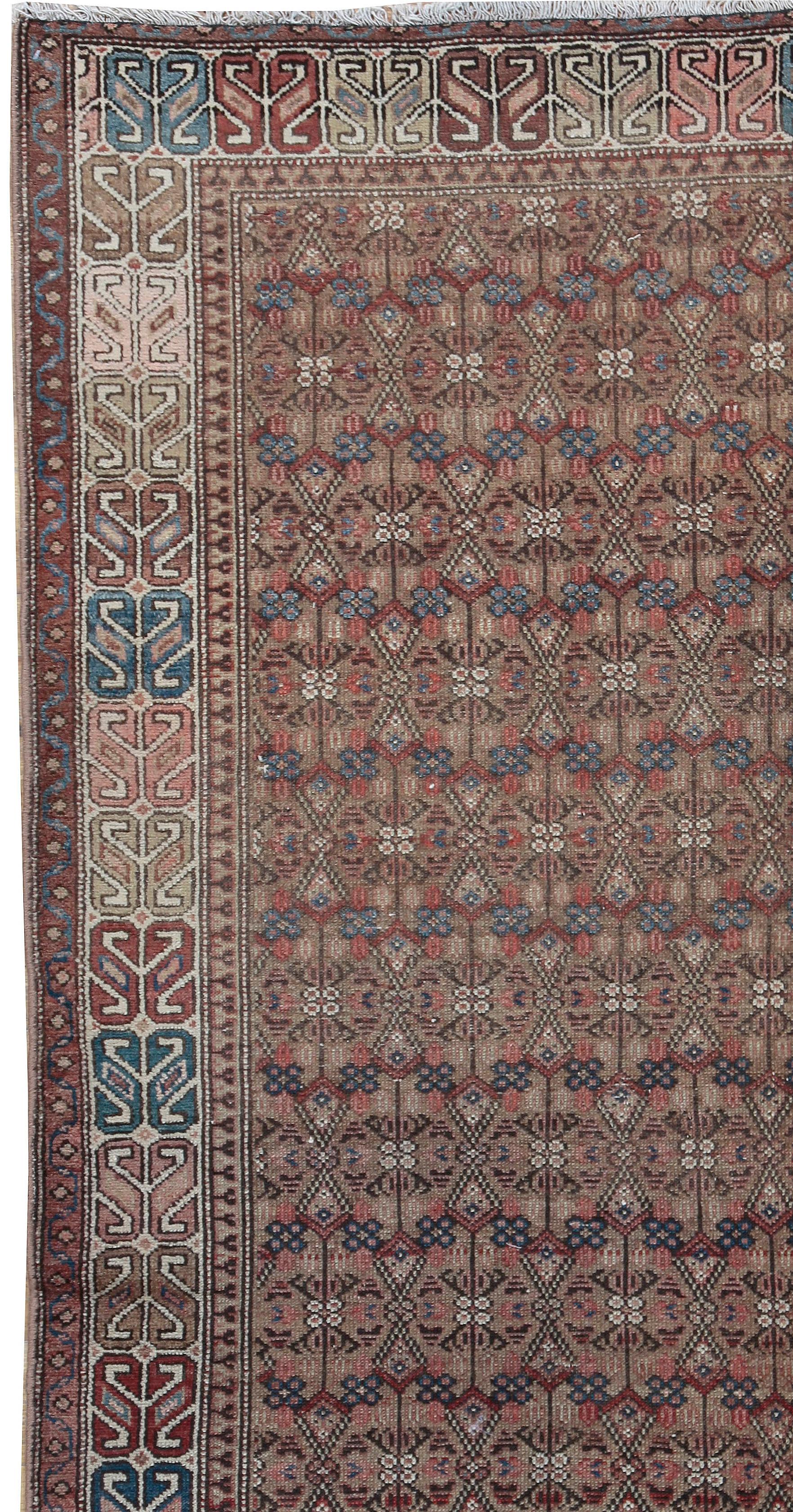 XIXe siècle Tapis de couloir persan ancien Malayer de 3' x 6'9 en vente