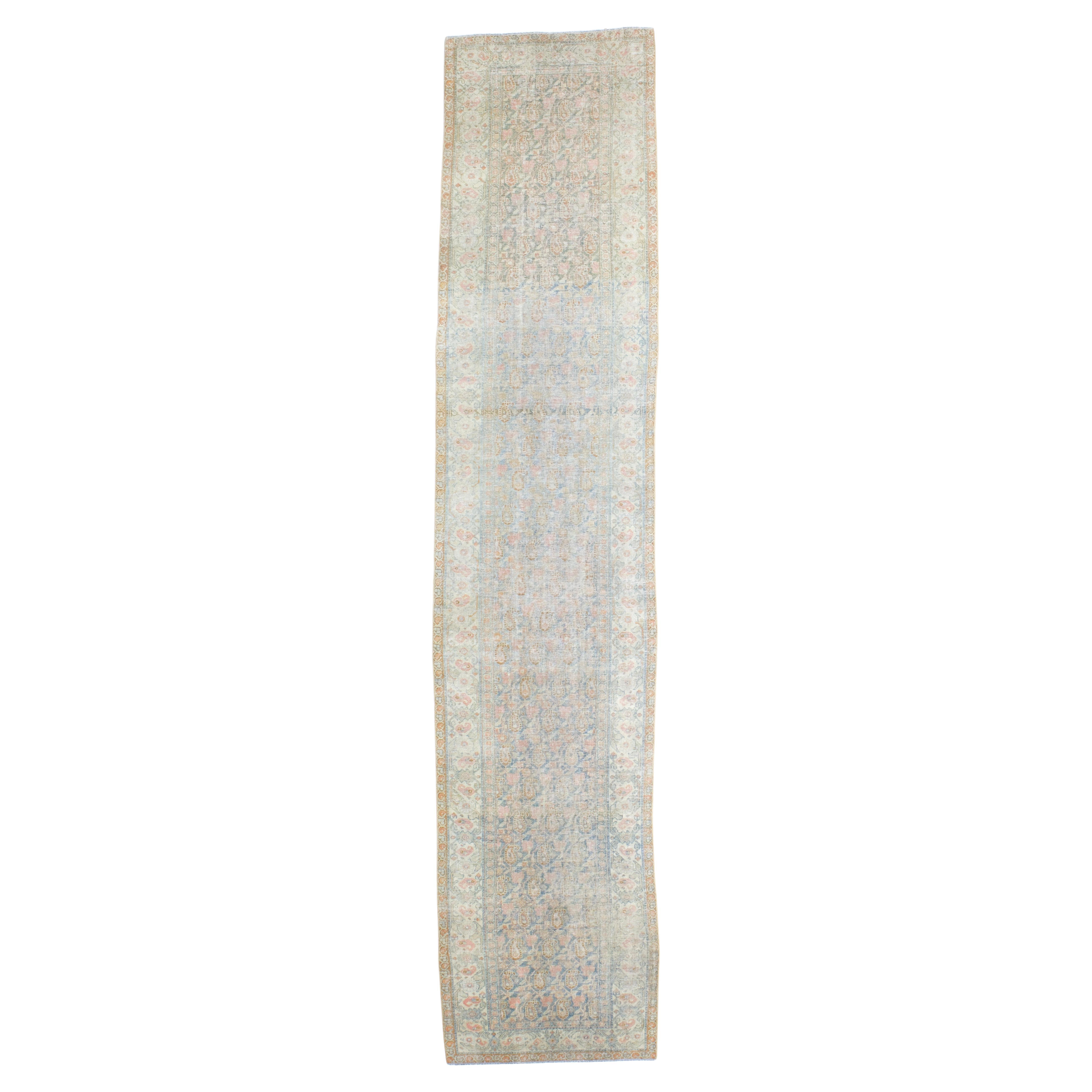 Antike persische Malayer Läufer 3'2" x 15'5