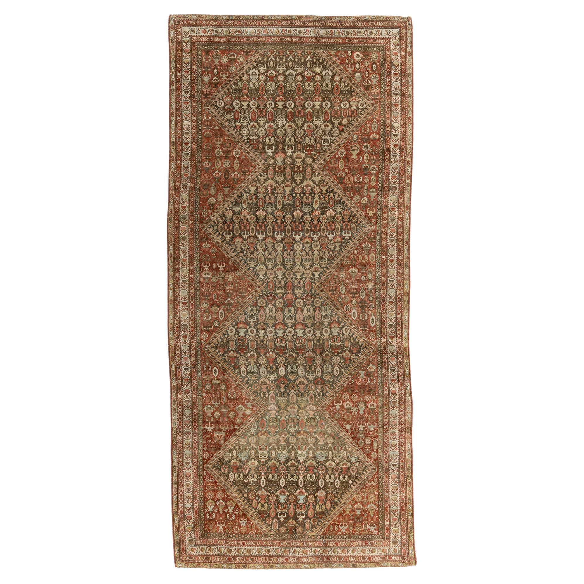 Antique Persian Malayer Runner 5'3 X 12'2 For Sale