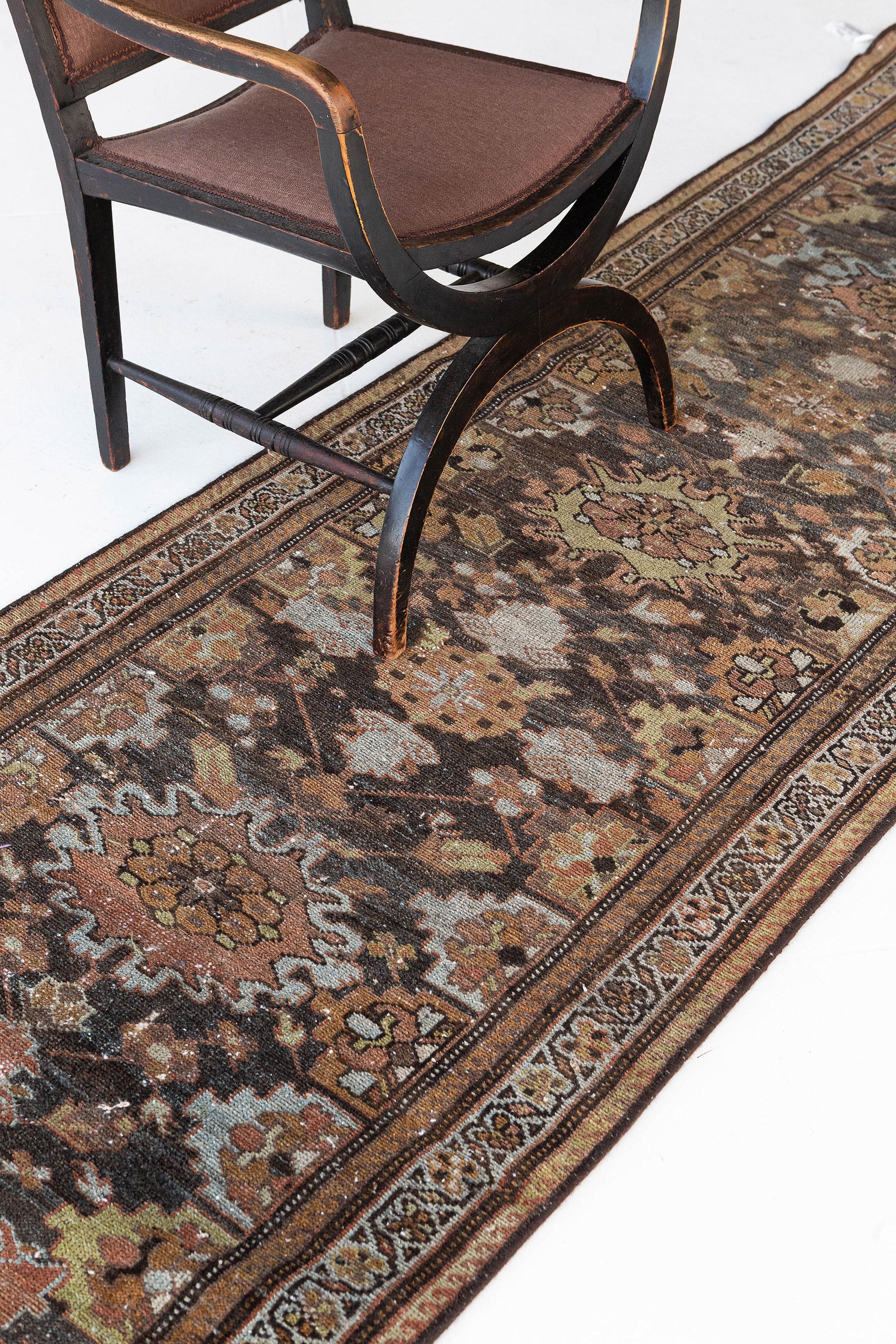Late 19th Century Antique Persian Malayer Runner 56650 For Sale