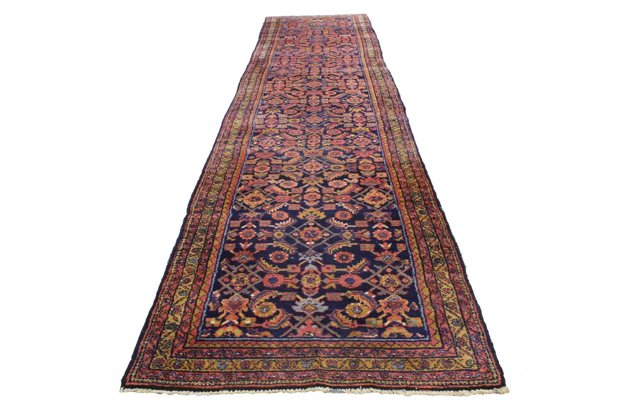 Antique Persian Malayer Runner with Modern Victorian Style For Sale 4