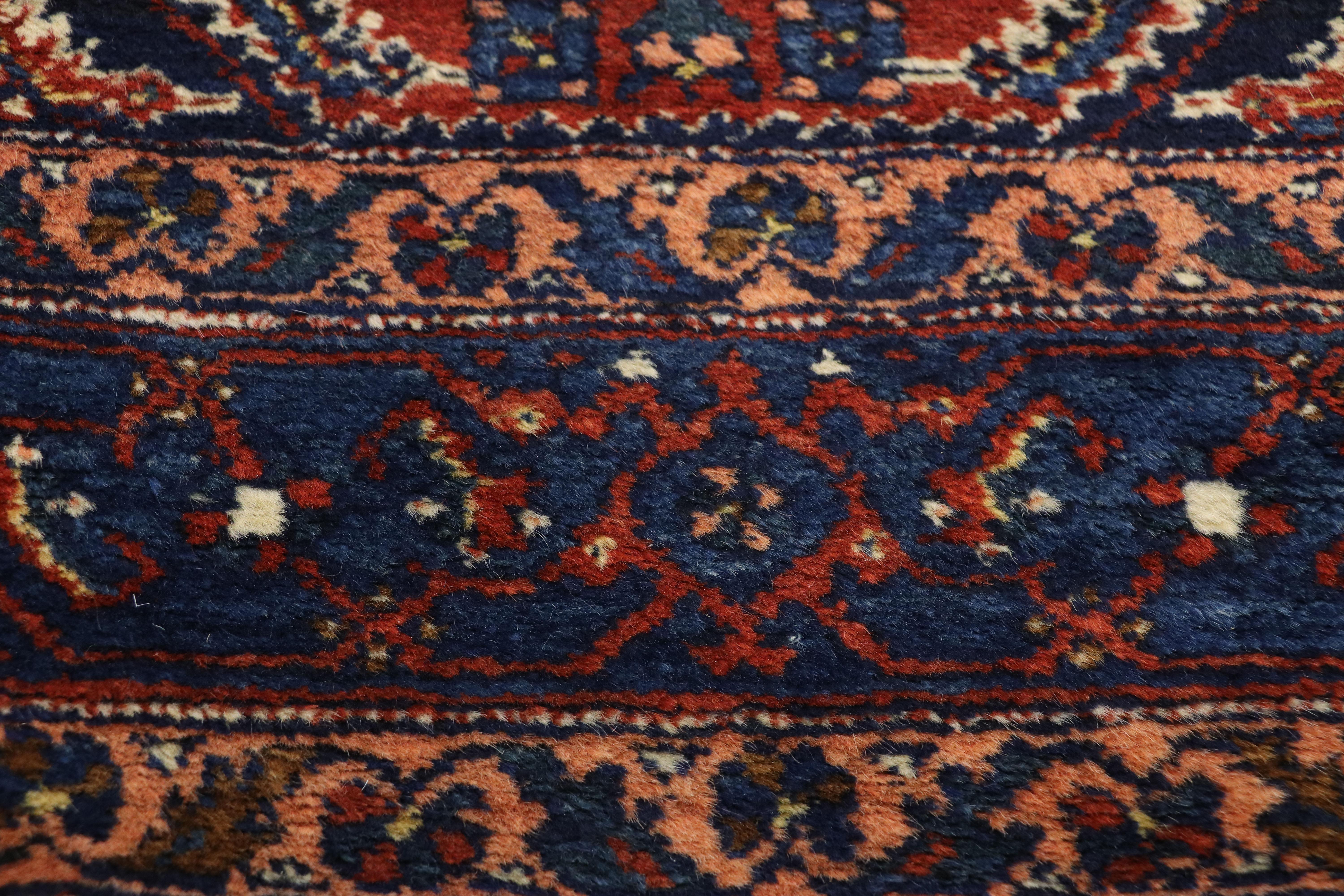 20th Century Antique Persian Malayer Long Runner with Elizabeth Tudor Style For Sale