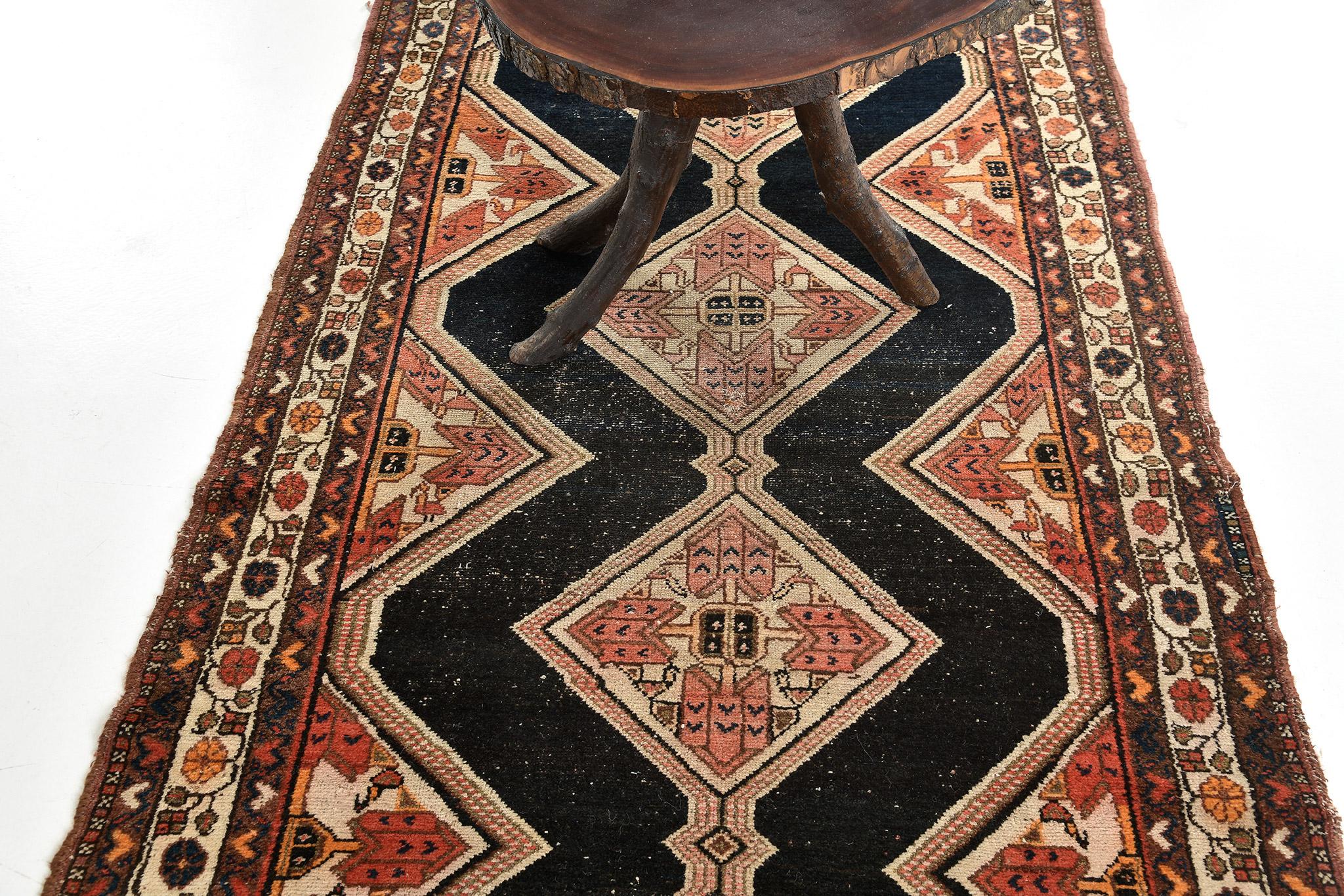 Antigua alfombra persa Malayer Persa en venta