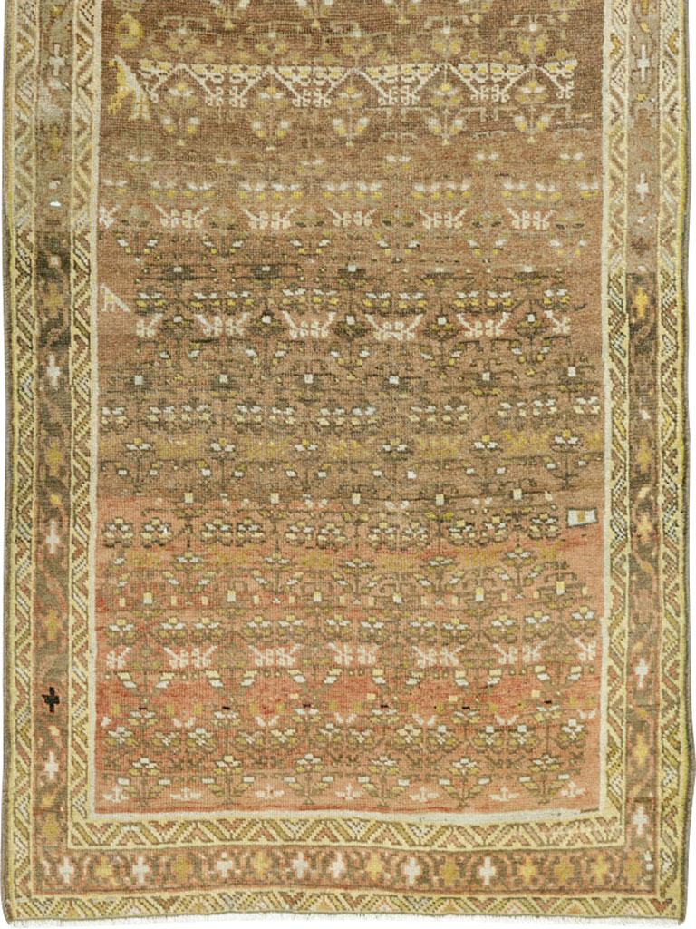 Tribal Antique Persian Malayer Runner For Sale
