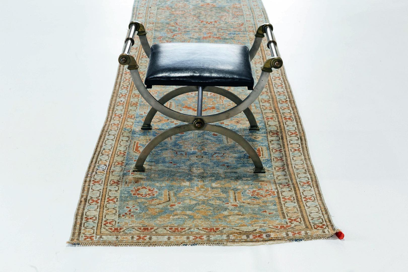 Antique Persian Malayer Runner In Good Condition For Sale In WEST HOLLYWOOD, CA