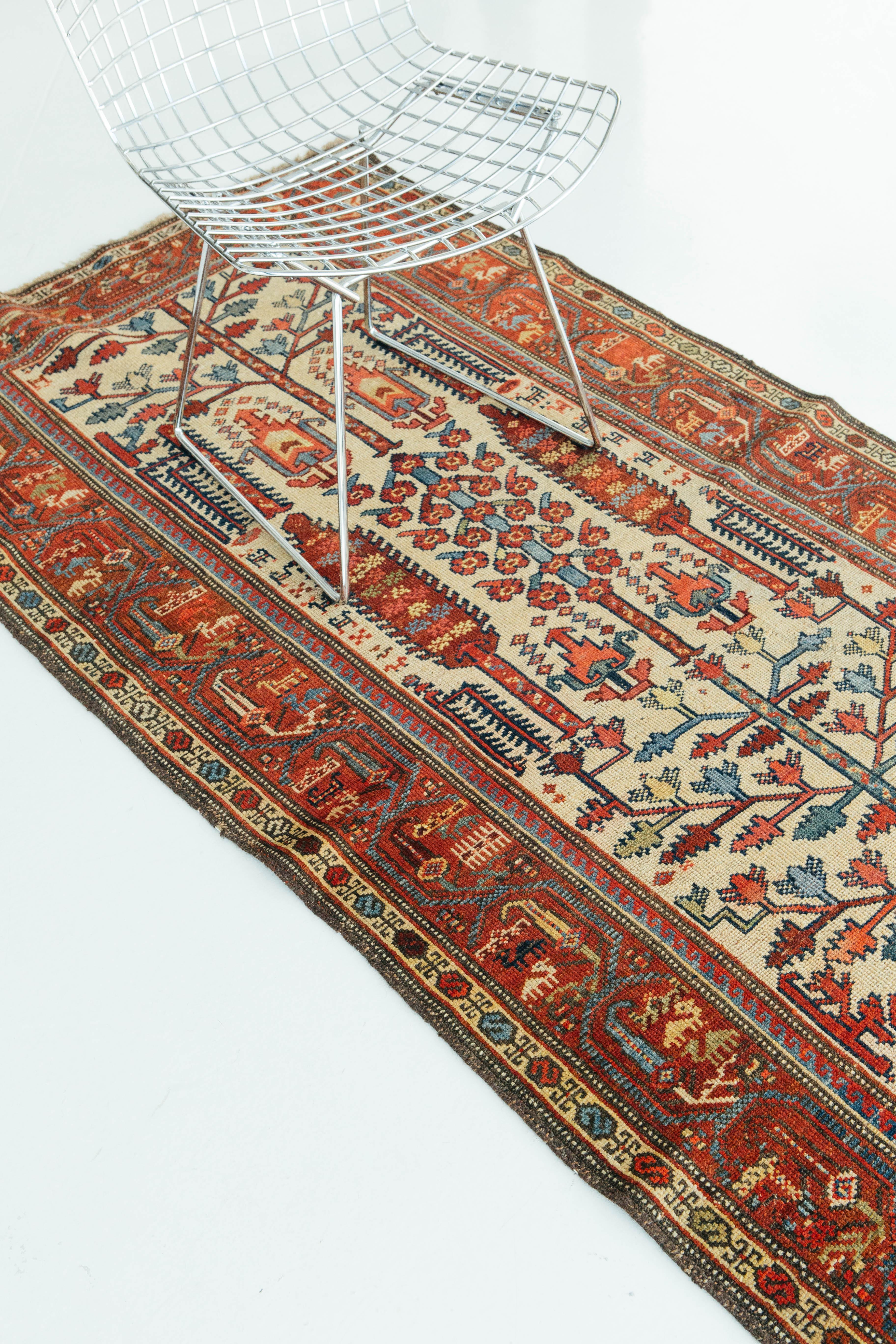 Antique Persian Malayer Runner In Good Condition In WEST HOLLYWOOD, CA
