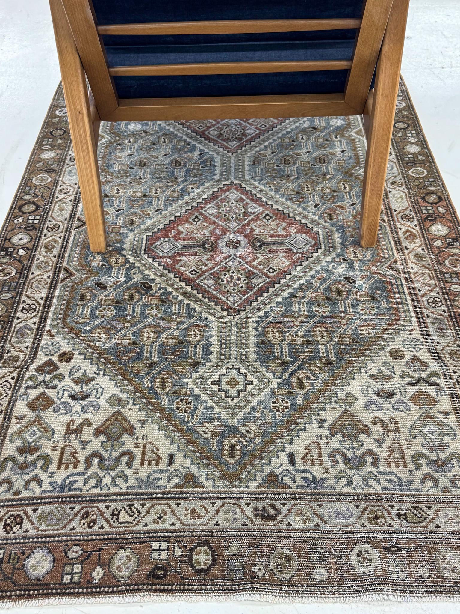 Early 20th Century Antique Persian Malayer Runner For Sale