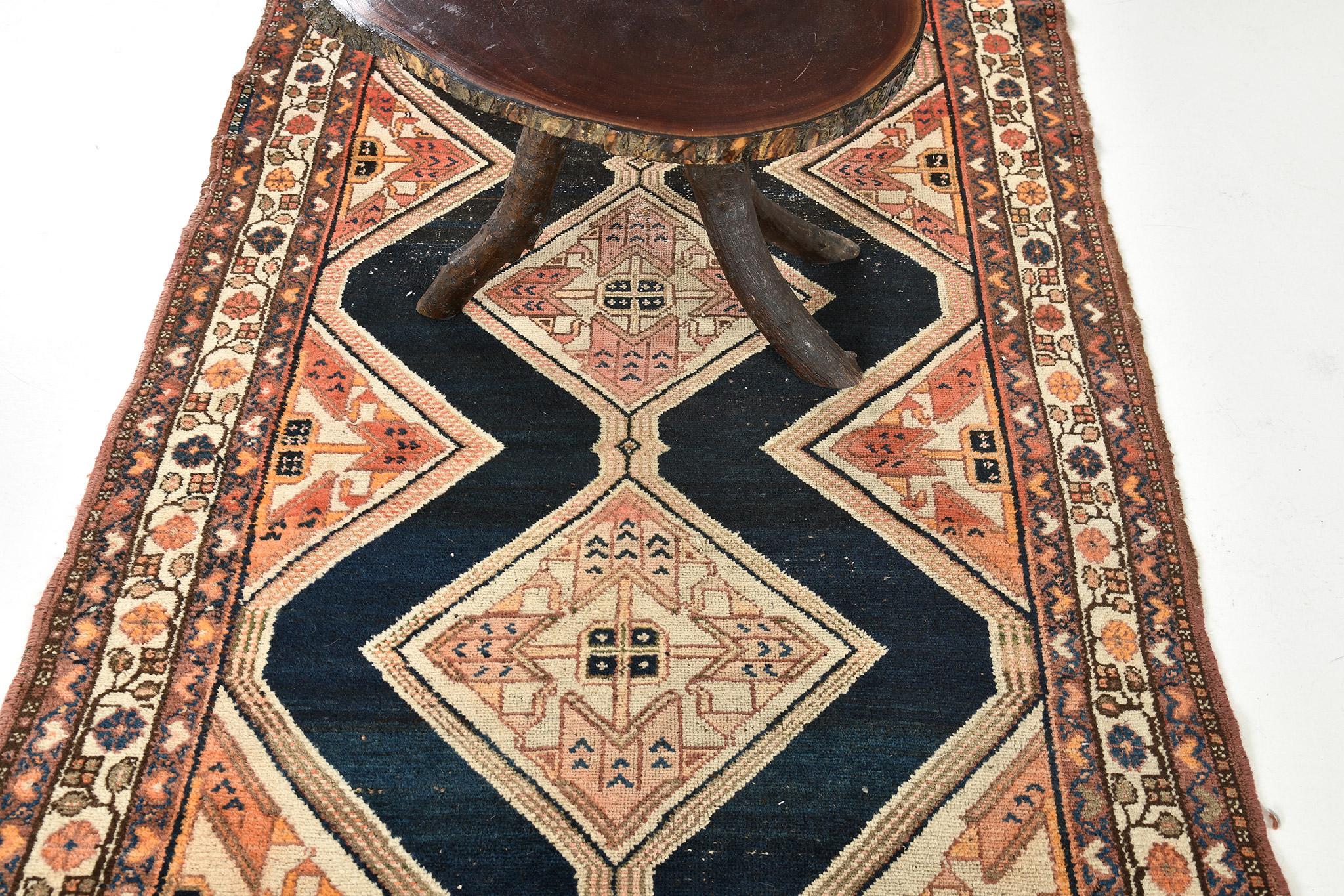Antigua alfombra persa Malayer Lana en venta